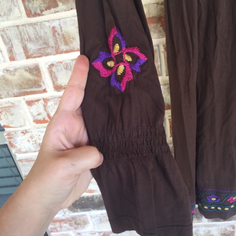 Johnny Was Embroidered Peacock Smocked Boho Dress - Picture 14 of 16